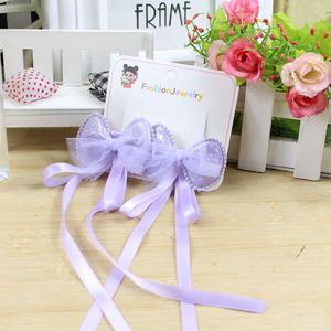 Pinzas para el cabello con lazo doble para niñas, de tela, para uso diario, mezcla de colores aleatorios. - Product Image 3