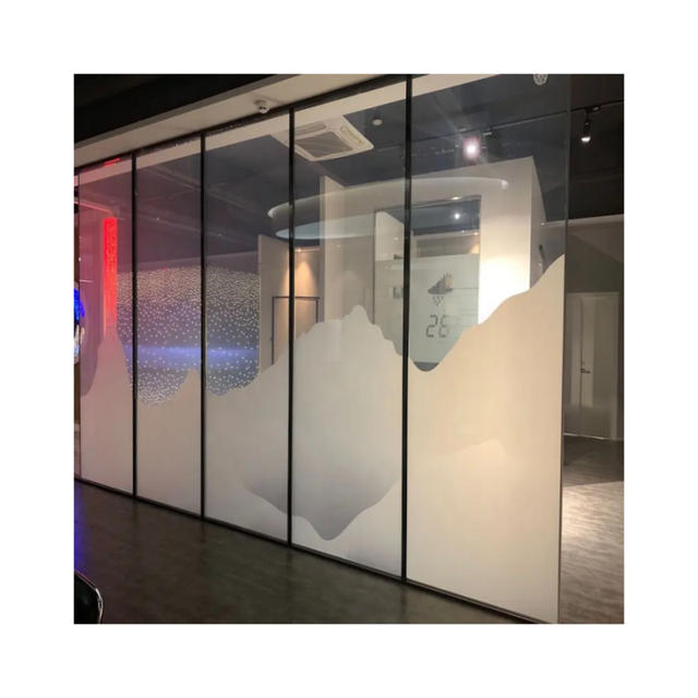 Modern Style Electrochromic Smart Glass Film Super Clear Switchable Self-Adhesive for Hotels Decorative