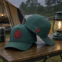 Gorras de Béisbol Formales de Alta Calidad y Duraderas, de 5 Paneles, con Tela de Espiga y Logotipo Bordado a Mano para Golf