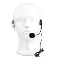 Mini micro à condensateur de microphone de casque pour haut-parleur d'amplificateur de voix système de guide touristique professionnel