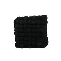 Samt-Quadrat-Sitzkissen mit handgeknüpftem Knoten, lustiges Sofa- und Erkerfenster-Kissen, Tatami, anpassbar, PP-Baumwolle
