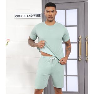 Conjunto Deportivo de Verano para Hombre, 2 Piezas, Camiseta de Manga Corta y Pantalones Cortos, Ropa Casual Suave, Tallas S a XXL, Venta al Por Mayor - Product Image 6