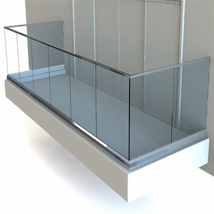 Clip simple en verre <span class=keywords><strong>pour</strong></span> <span class=keywords><strong>garde</strong></span>-<span class=keywords><strong>corps</strong></span> d'escalier et main courante - Product Image 1