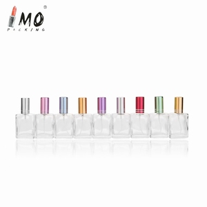 Commercio all'ingrosso 10ml Mini quadrato vetro trasparente spray bottiglie di fumo con oro lucido Roll-on tappo forma piatta per diffusore <span class=keywords><strong>e</strong></span> imballaggio - Product Image 6