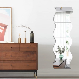 กระจกเงาขายส่งราคาโรงงานสำหรับตลาด DIY: กระจกเงาติดผนังรูปตัว S แบบคลื่นทันสมัยสำหรับห้องรับประทานอาหาร - Product Image 1