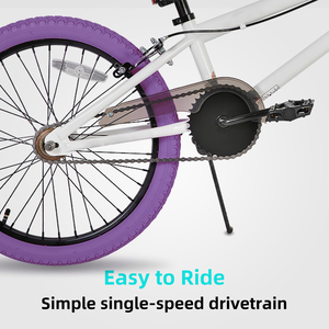Bicicletas BMX 20 "24" Bicicletas para niños mayores Niñas y ciclistas de nivel principiante 2 clavijas Múltiples colores <span class=keywords><strong>Wheelie</strong></span> para Freestyle Street - Product Image 6