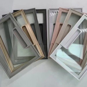 Ánh Sáng Sang Trọng Gqk Mô Hình Pháp Cửa Mới Nhất Tối Giản Cửa Kính Hợp Kim Nhôm Khung Kính Cường Lực Rất Giá Rẻ Tùy Chỉnh Cửa - Product Image 1