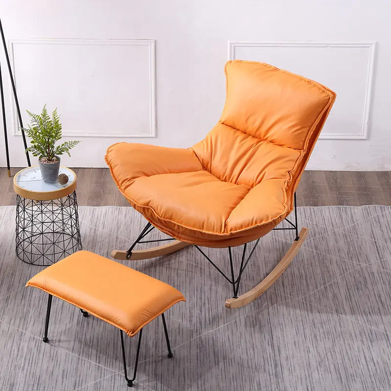 Popular modern nordic wholesale bedroom economic simple swing chaises lounge living room seating recliner lobster chair