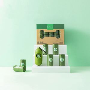 ถุงเก็บมูลสัตว์เลี้ยงแบบย่อยสลายได้เองตามธรรมชาติ  พร้อมที่ใส่ถุง - Product Image 1