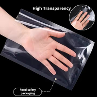 Op maat gemaakte 3-zijdig gesealde PA PE nylon transparante vacuümzakken, food grade, hitteverzegelbaar, gravure print, diepvriesopslag, heavy duty, bulkverpakking