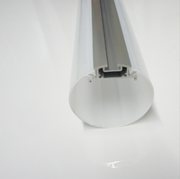 Bandes lumineuses rondes à LED, en Aluminium, diffuseur anodisé par valise