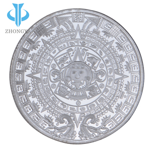 Moneta Commemorativa <span class=keywords><strong>in</strong></span> <span class=keywords><strong>Metallo</strong></span> Dipinta su Misura con Incisione 3D del Calendario Maya Azteco Messicano e Profezie Artistiche - Product Image 6