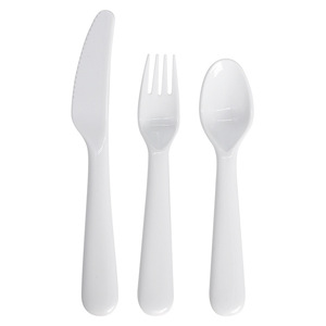 RubySub Custom Eco-Friendly Cutlery <strong>Set</strong> Heat Transfer Sublimation Blank Knife Spoon Fork <strong>Tableware</strong> Plastic <strong>Handle</strong> for Parties - Product Image 2