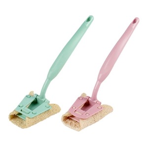 Long-<b>Handled</b> Detachable Eco-Friendly Kitchen Cleaning Brush with Plastic Handle and Loofah <b>Sponge</b> Zenidoo Brand - Product Image 1