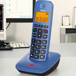 Téléphone fixe <span class=keywords><strong>sans</strong></span> <span class=keywords><strong>fil</strong></span> numérique <span class=keywords><strong>DECT</strong></span> extensible avec fonction d'enregistrement de carnet d'adresses - Product Image 3