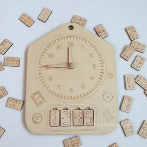 몬테소리 시계 말하는 시간 학습 장난감 교육 어린이 게임 시계 번호 가르치는 아이 시간 교육