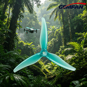 GEMFAN Hurricane MCK V2 5.1 pouces Tri-Blade PC Prop 2CW+2CCW 4PCS pour FPV Racing Freestyle - Product Image 3
