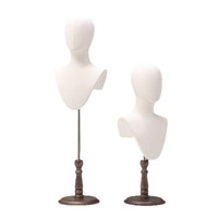 Présentoir de perruque femme FUJIA en mousse pour vitrine de bijouterie, chapeaux, foulards, chemises - Usage adulte