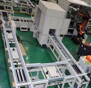 Industrial OEM Factory Automation Adjustable Speed Rubber Belt Chain Conveyor Assembly Lines Customizable Dimensions 110-415V - Product Image 3
