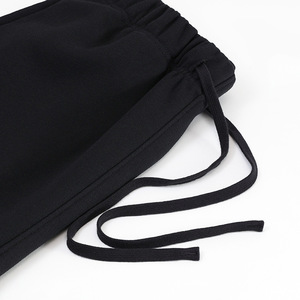 405g coton jambe large pantalons de survêtement Jogging décontracté blanc hommes évasé Streetwear de haute qualité - Product Image 2