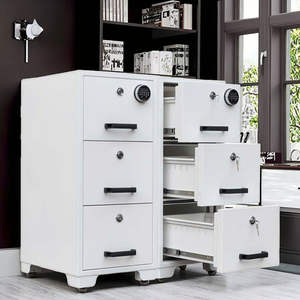 Archivador Vertical de Acero con 2/3/4 Cajones y Cerradura, Mueble de Almacenamiento Moderno para Oficina, Hogar y Uso Comercial - Product Image 2