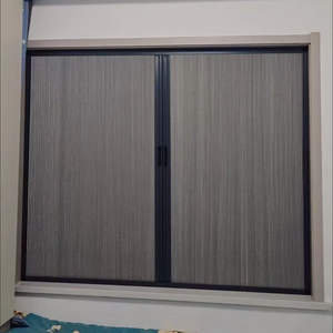 Nouvelles fenêtres d'ombrage de bureau avec volets rétractables Fenêtres coulissantes en métal Quincaillerie pour meubles - Product Image 5