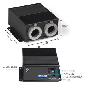 Motor de Luz de Fibra Óptica RGBW con Control por APP, Iluminadores LED Profesionales DMX512 Maestro-Esclavo, Resistentes al Agua para Proyección de Estrellas - Product Image 3