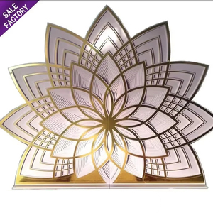 Panel Circular Decorativo Acrílico Blanco para Escenario, Decoración Floral, Fondo para Bodas, Venta Caliente - Product Image 4