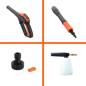 <span class=keywords><strong>Nettoyeur</strong></span> <span class=keywords><strong>haute</strong></span> <span class=keywords><strong>pression</strong></span> à <span class=keywords><strong>batterie</strong></span> lithium Yard Force EW U15DU 2800W, 150 bars et 800 L/H pour le lavage de voitures - Noir - Product Image 3