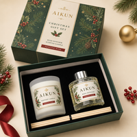 Difusor de Aromas AIKUN Ajustable de Tresenta a Noventa Días con Caja Personalizada con Diseño Navideño para Eventos de Marca