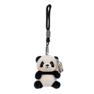 Lindo peluche de panda acostado, peluche de mapache, recuerdo turístico, muñecos para máquina de garras, peluches personalizados - Product Image 5