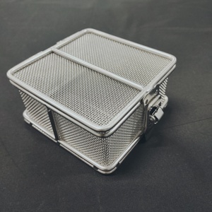 <span class=keywords><strong>Cesta</strong></span> de lavado de piezas de tamaño pequeño y delicado, <span class=keywords><strong>cesta</strong></span> de limpieza de acero inoxidable 304 para tapa - Product Image 2
