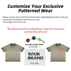 T-shirts en coton de haute qualité pour hommes, bords usés, coutures inversées, épaules tombantes, manches courtes - Product Image 4