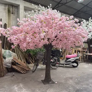 FZS220421-4 Großhandel rosa Kirschblüte künstlichen Baum Innen haus dekorativen künstlichen Weihnachts baum zum Verkauf