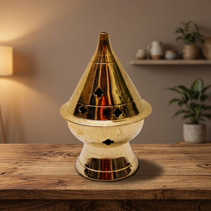 Latest Wholesale Durable Brass <b>Incense</b> <b>Cone</b> Burners Holder Hand-made Eco-Friendly for Home Pooja Fall All-Season - Product Image 3