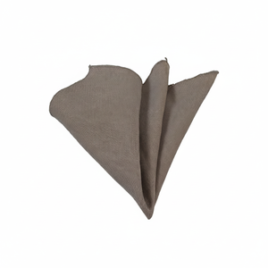 Pañuelo de bolsillo Oxford de algodón estampado en marrón café lechoso para hombre, talla única, accesorio de vestimenta - Product Image 2