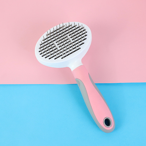 新しいデザインの楕円形のプッシュ理髪クリーニングペット脱毛コーム - Product Image 2