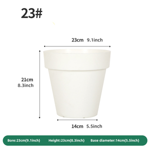 Pots <span class=keywords><strong>de</strong></span> plantes pour décoration <span class=keywords><strong>de</strong></span> la maison 23 <span class=keywords><strong>cm</strong></span> Pots <span class=keywords><strong>de</strong></span> jardin et jardinières minimalistes en plastique pour extérieur et intérieur <span class=keywords><strong>Pot</strong></span> <span class=keywords><strong>de</strong></span> fleurs <span class=keywords><strong>de</strong></span> 9.1 pouces avec logo personnalisé accepté - Product Image 2