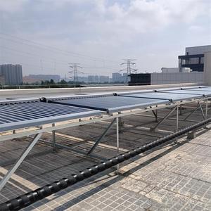Collecteur solaire 58x1800x50 à double vitrage, tube thermique à trois cibles, revêtement Al-ss-cu pour système de pompe à chaleur air-eau - Product Image 3