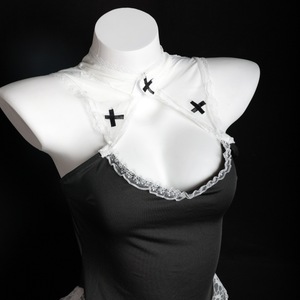 Conjunto de Lencería Lemon Story, Disfraz Sexy de Monja con Abertura Alta y Encaje 8471, Disfraz Elegante para Mujer - Product Image 1