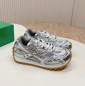 Sneakers alla Moda Unisex 2025, Nuove Scarpe di Design di Alta Qualità con Lacci Luminosi e Punta Morbida Stile <span class=keywords><strong>Bottega</strong></span> Veneta - Product Image 2