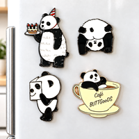 Aimants de réfrigérateur en métal personnalisés avec design gratuit du fabricant, souvenirs mignons d'anime, badges magnétiques 3D créatifs pour promotion