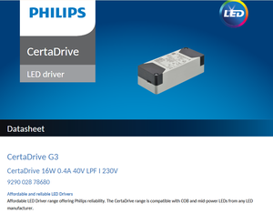 หม้อแปลงไฟฟ้าสำหรับไฟเพดานแบบแผงเรียบ PHILIPS CertaDrive LPF 14W 16W 18W 20W ราคาดีที่สุด - Product Image 3