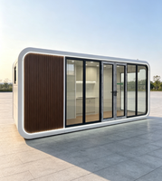 Cabine Apple Pod Moderne de Luxe 20ft 40ft – Maison Préfabriquée Portable en Structure Acier pour Bureau, Studio, École, Habitation Résidentielle