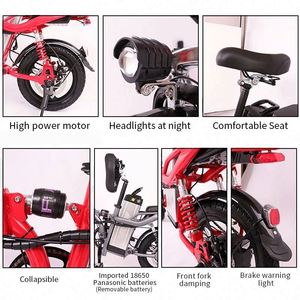 Vélo électrique <span class=keywords><strong>pliable</strong></span> en gros 36V pouces de haute qualité 7.5Ah Mini 16 avec batterie 350W Prix bas Acheter vélo électrique de ville - Product Image 5