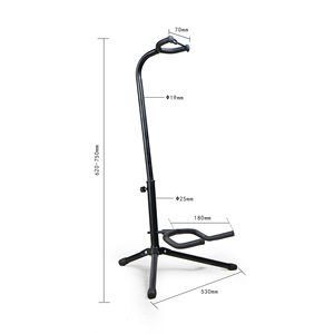 Metal Musical Instrument Tripod Holder Guitar Floor Stand for Acoustic Electric Guitar Bass - Product Image 2