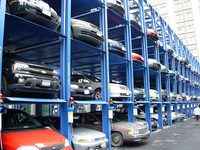 Yer Tasarruflu Dört Direkli 4 Seviyeli Hidrolik Araç Depolama Asansörü, Çok Katlı Otopark Çözümleri için