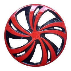 Tapacubos de Coche Bicolor Negro y Rojo, Juego de 4 Piezas, 13/14/15/16 Pulgadas - Product Image 2
