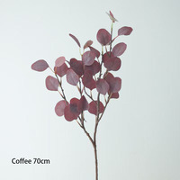 Daun Eucalyptus Buatan Grosir YL Dekorasi Thanksgiving Ramah Lingkungan Tahan Lama Aksesoris Pernikahan Indoor/Outdoor Sutra