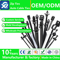 X126 Nylon 66 attaches zippées 3*150mm attaches de câble à noeud perlé Type de boule attaches libérables réutilisables